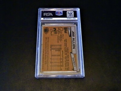Jimmy Allen 1981 Topps #251 Autographed Football Card Auto