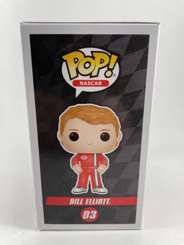 Bill Elliott Firmado NASCAR Funko POP B Autógrafo Campeón de la Copa Winston Certificado de Autenticidad JSA - Imagen 3 de 5