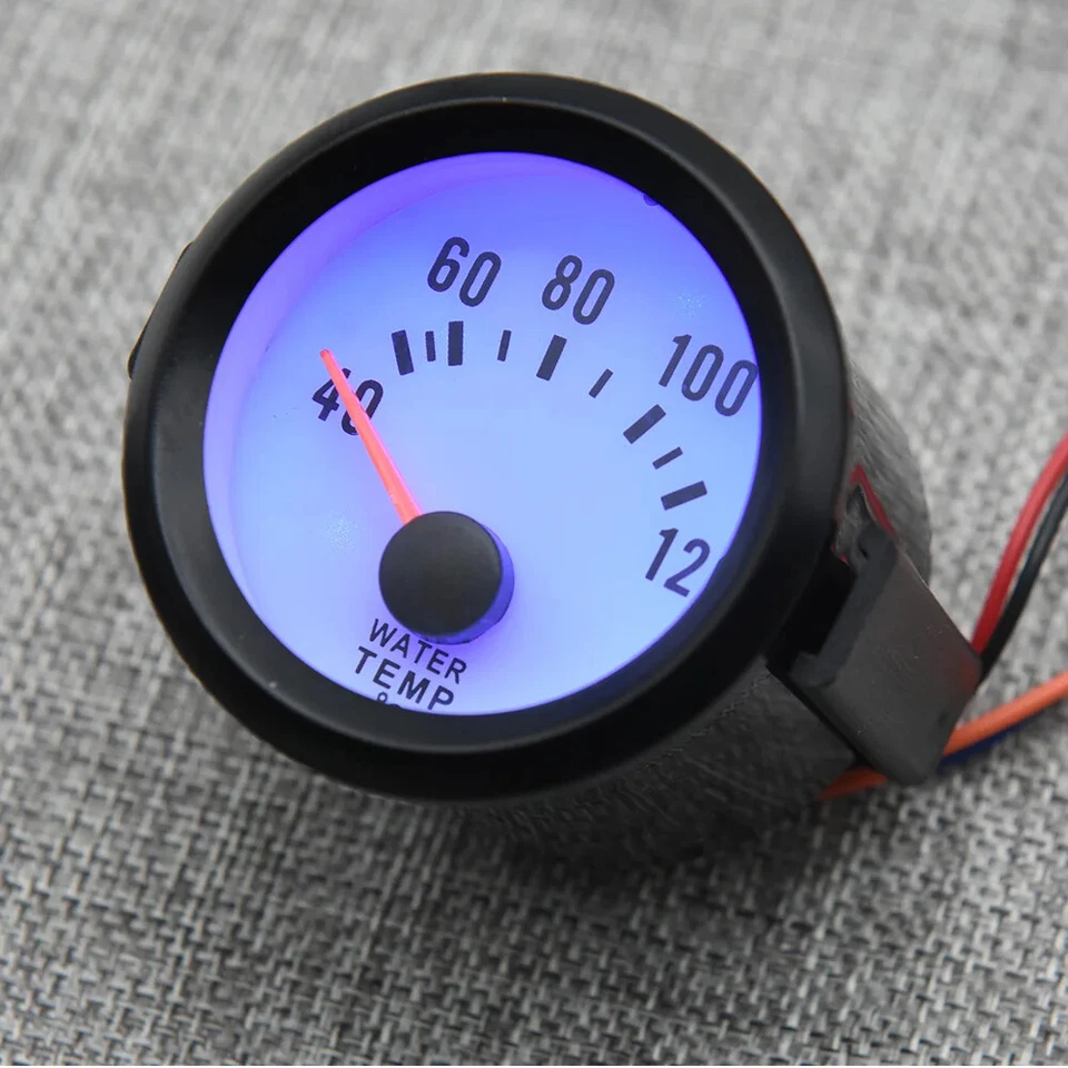 52MM Racing Gauge 40~120 Celsius Water Temperature Gauge with Sensor 1/8 NPT - Image 2 of 4