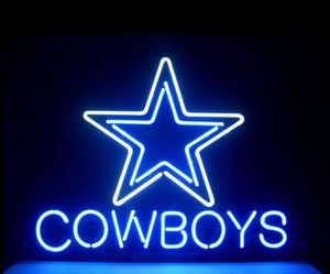 Cowboy Football Neon Sign – 13x12.5 Inch Dimmable LED Light For Man Cave, Bedroom, Bar & Game Room