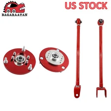 Front Coilover Top Mount Camber Plate & Rear Control Arms For BMW 3 Series E36