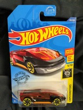 2020 Hot Wheels #103 Experimotors 5/10 EL VIENTO Trans Red/Black w/Yellow RA Sp
