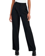 REWASH Comfort-Waist Trouser Pants Black Women's Juniors Size 5 7 S NWT