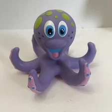 Nuby Floating Purple Octopus  2010 Interactive Rubber Bath Toy