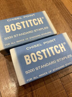 2 Boxes Bostitch Vintage 5000 Standard Chisel Point Staple SBS 19- 1/4''