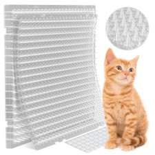 12 Pack Scat Mat for Cats - 16 X 13 Inch Cat Spike Mat with 1 Inch Spike Is a Pe