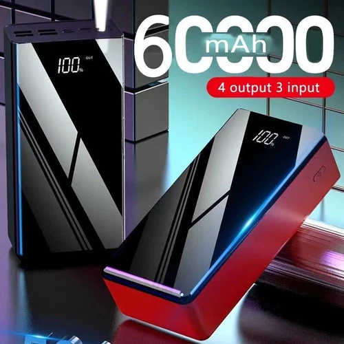 60000mAh Power Bank Fast Charger Large Capacity Portable Mobile External Battery - Photo 3 sur 16