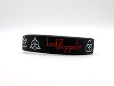 Rock Band Music Bracelets Led Zeppelin Silicone Heavy Metal Punk Strap Wristband