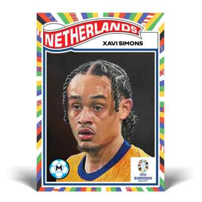 Topps UEFA EURO 2024 Living Set - Card 032 - Xavi Simons - Niederlande