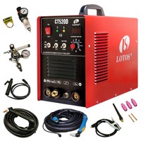 Lotos Ct520d Plasma Cutter Tig Stick Welder 3 In 1 Combo Welding Machine, 50amp Lotos Ct520d Plasma Cutter Tig Stick Welder 3 In 1 Combo Welding Machine, 50amp