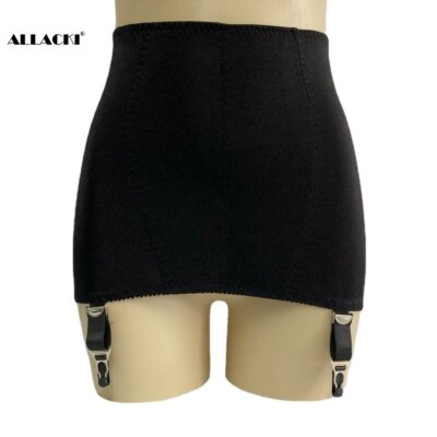 Allacki Lace Edge Cloth Girdle Skirt Retro Garter Belt 6 Straps Suspender  Belt | eBay