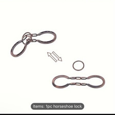 Horseshoe Lock Toys Adult and Teenager Cast Metal Brain Teaser Puzzle IQ 3D