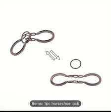 Horseshoe Lock Toys Adult and Teenager Cast Metal Brain Teaser Puzzle IQ 3D
