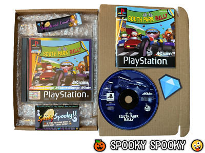 South Park Rally PS1 - UK PAL sehr guter Zustand CIB mit Natural Disc - hochwertige Verpackung