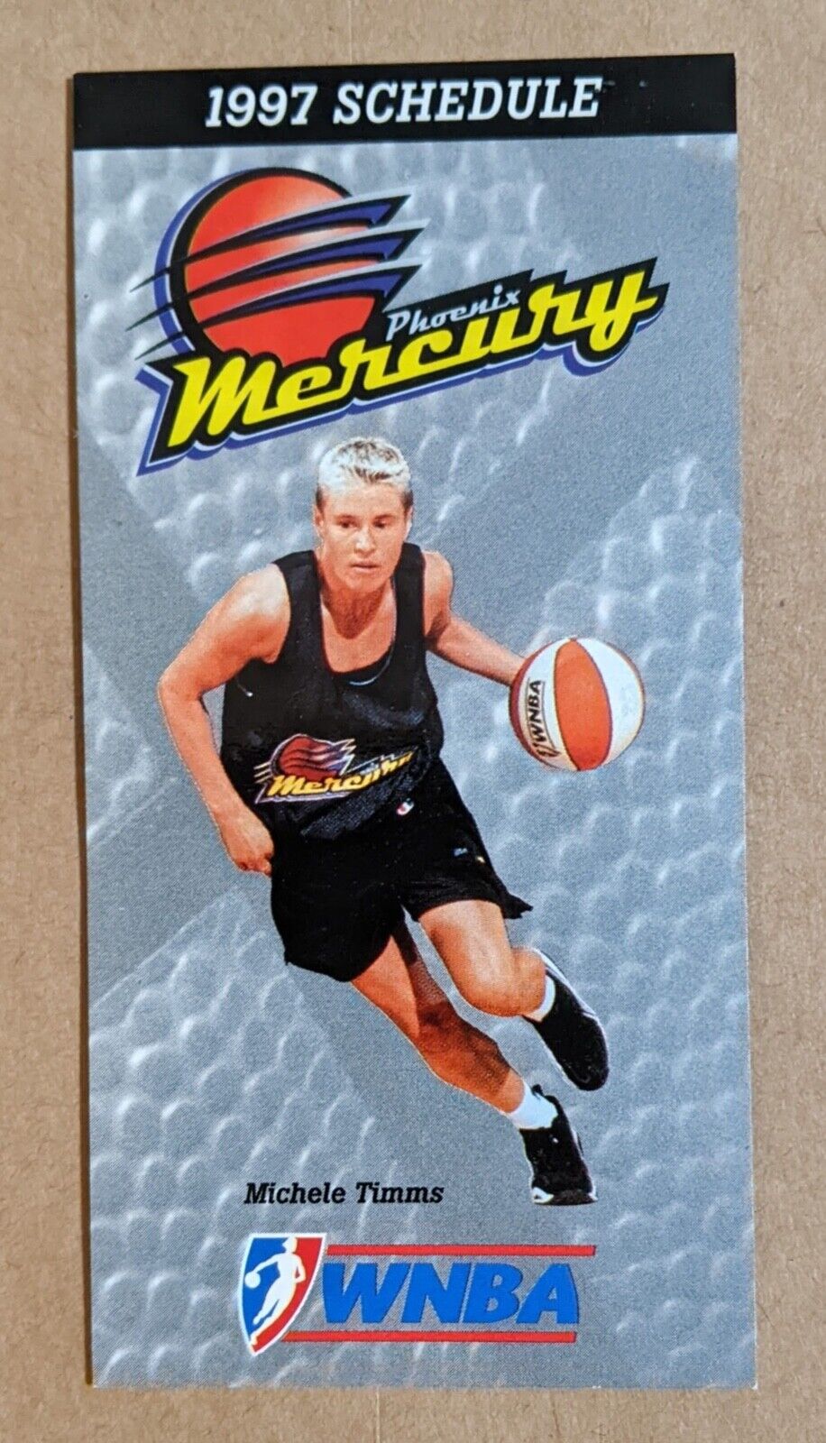 1997 Phoenix Mercury Basketball Pocket Schedule WNBA ????????