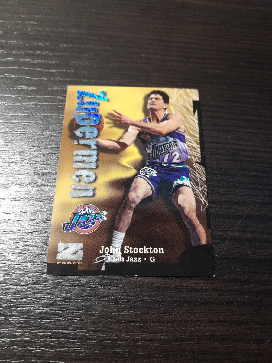 1997-98 Z-Force Rave John Stockton #D 281/399 Jazz Zupermen | eBay
