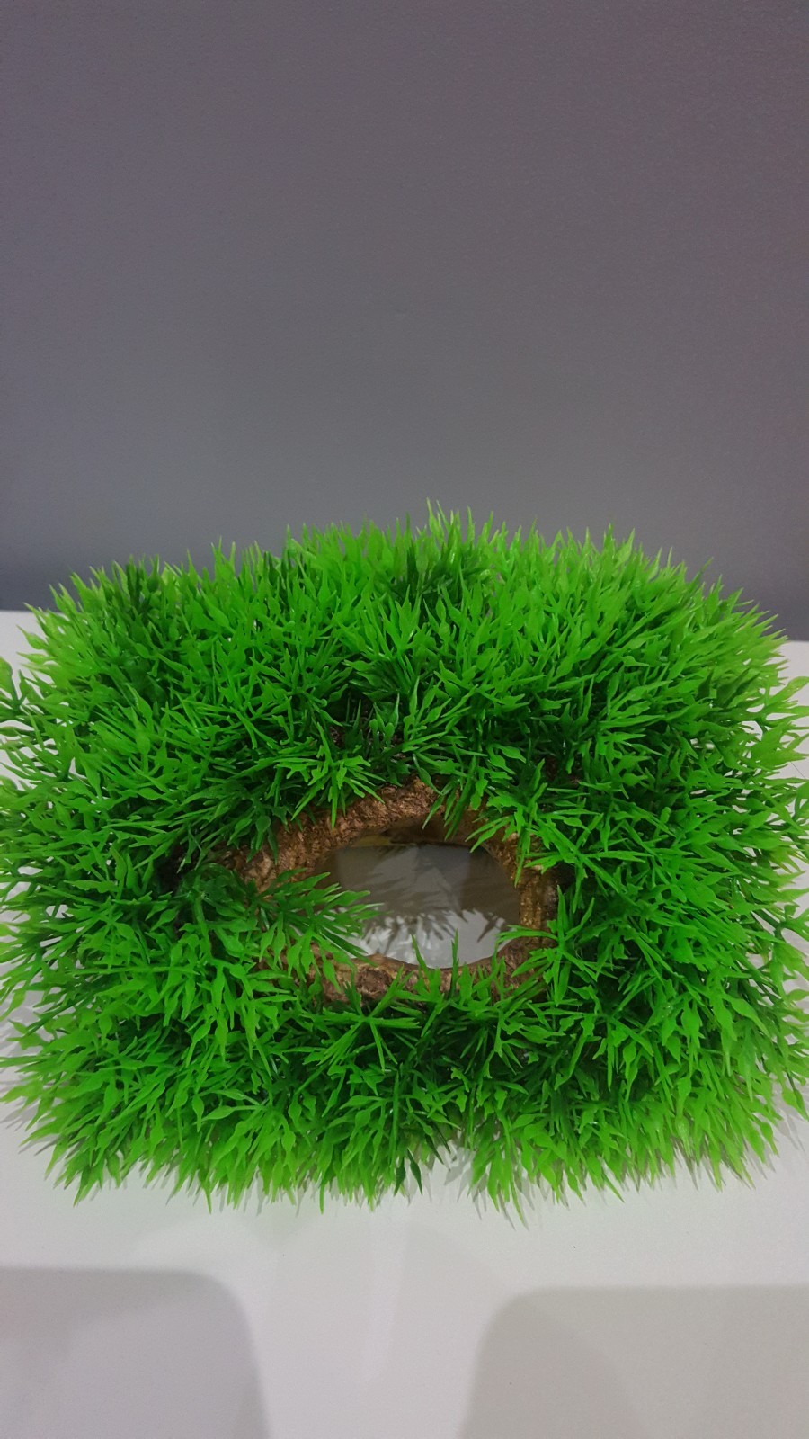 Aquarium Large Ornament Half Log Tree Bark Effect Covered with