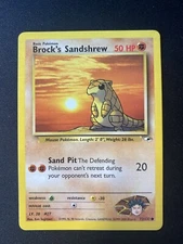 Brock's Sandshrew Gym Heroes 72/132 Pokémon TCG Common Unlimited Non Holo