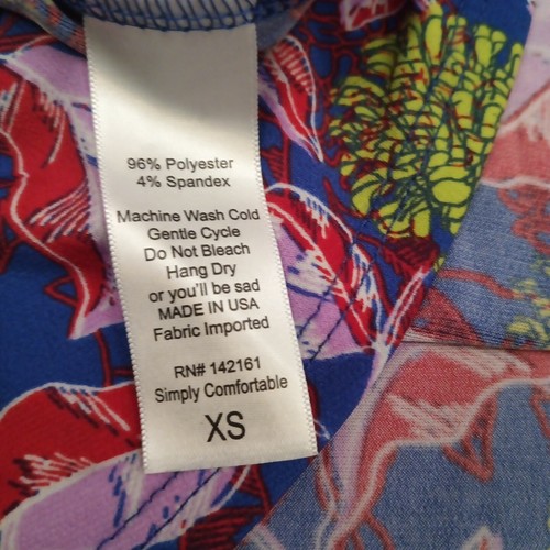 LuLaRoe Skirt XS Maxi Long Unlined Pull On Pink Blue Floral - 第 9/10 張圖片