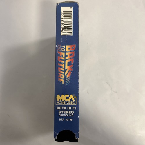 Back to the Future Beta (Not VHS) MCA Betamax Short Box *Error Label* rare htf - Picture 4 of 13