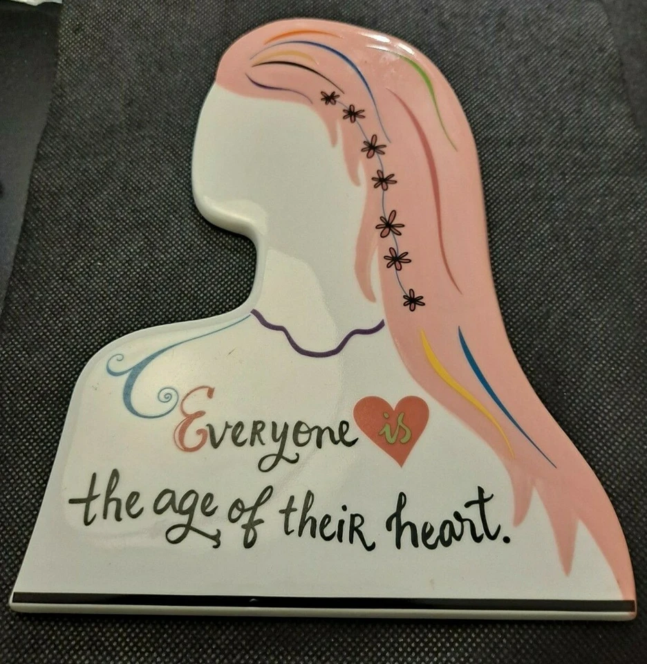 HALLMARK EVERYONE IS THE AGE OF THEIR HEART PLAQUE!   e3464UCX - Image 4 of 4