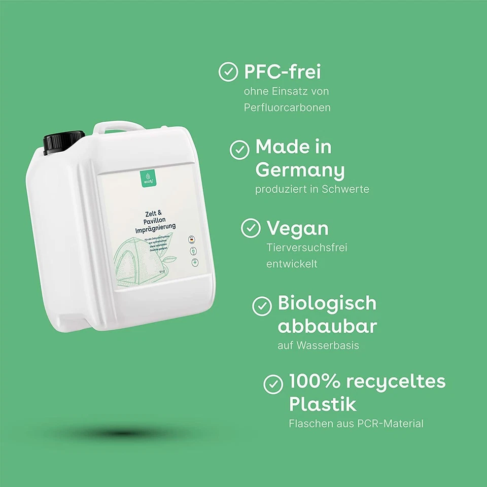 eco:fy Zelt u. Pavillon Imprägnierung Imprägniermittel Imprägnierspray Plane  - Bild 4 von 4
