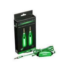 Pilot Electronics EL-1301GWK Auxiliary Music Sync Audio Cable, 3.5mm, Green