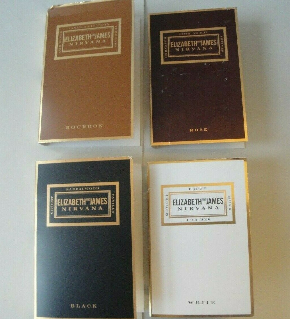 Elizabeth and James Nirvana Black White Bourbon Rose Grey Eau de