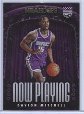 DAVION MITCHELL 2021-22 NBA HOOPS FOIL NOW PLAYING INSERT HOLO RC #9
