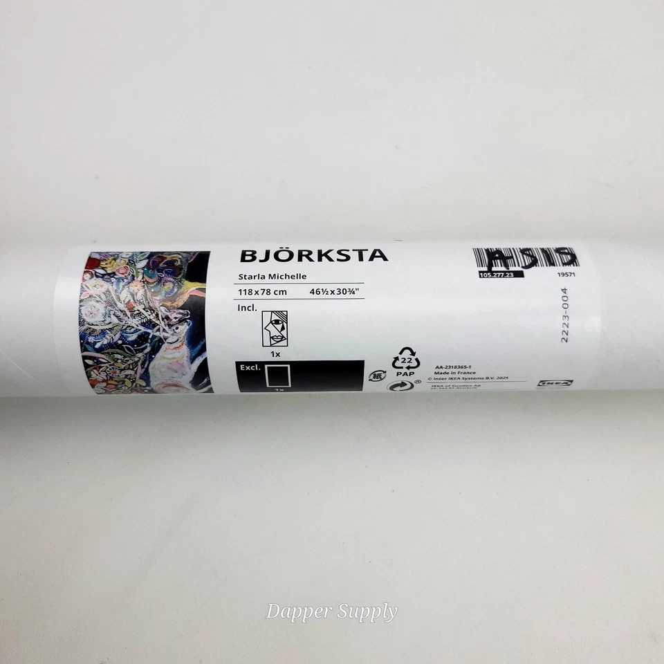 IKEA BJORKSTA Picture Deer Head to Head 46 ½" x 30 ¾"  Canvas Only New - Image 2 of 3