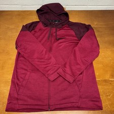 Nike Hoodie Mens Large Rex Full Zip Training Long Sleeve Dri Fit Jacket