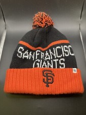 San Francisco Giants '47 Brand Beanie Hat Cap Adult Pom Authentic MLB New