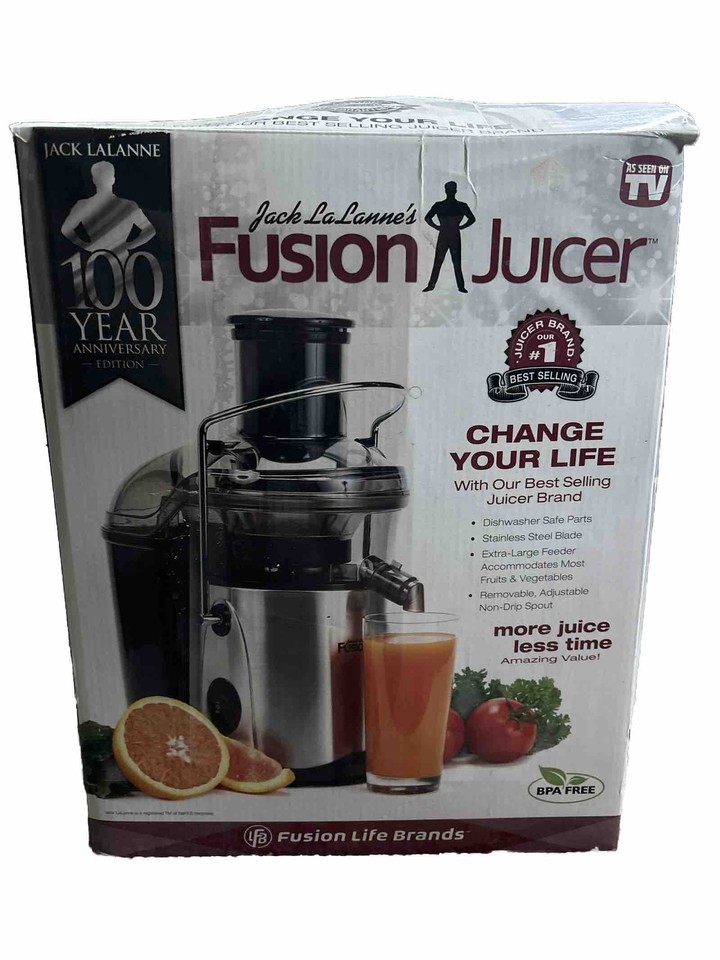 Fusion SS Juicer Jack LaLanne FJJACK 100 Stainless Steel 100 Year