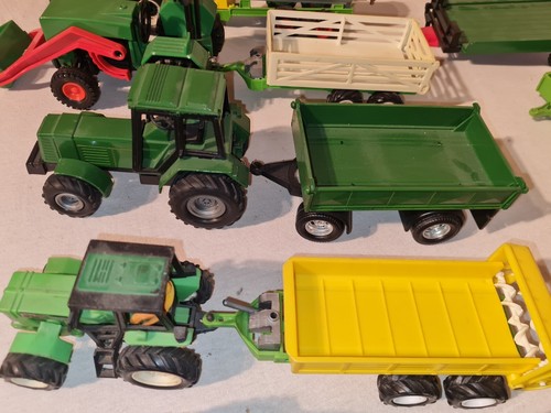 Konvolut 7 Trecker Traktor + 13 Anhänger Landwirtschaftliches Modell Modellauto - Bild 7 von 20