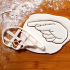American Sign Language Letter G cookie cutter - Fingeralphabet, deafness, deaf
