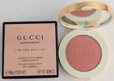 Gucci Limited Edition Cheeks & Eyes Powder Luminous Matte Blush 04 Bright Coral