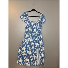 Old Navy Garden Floral Coastal Feminine Midi Dress Euro summer Size Large