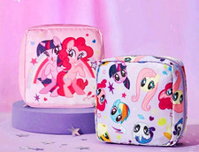 PINK ONLY My Little Pony PINK Multicolor Cartoon Print Zipper Makeup Bag Pouch