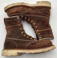 Thorogood 804-4378 Men's 8" Leather Moc Steel Safety Toe Work Boots Size 9 D