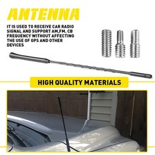 Universal With 13 With Screw Mast Set Black Power Radio Replac Amfm Antenna An Universal With 13 With Screw Mast Set Black Power Radio Replac Amfm Antenna An
