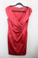 Eliza J. Burgundy Sain Jewel Tone V-Neck Ruched Dress-Sz 6-Event-Holiday-N w/o T