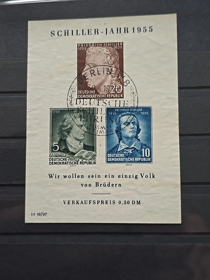 Briefmarken DDR BLOCK NR 12 Postfrisch/Gestempelt Siehe Fotos - Bild 3 von 4