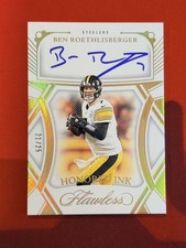 2024 Panini Flawless Football Ben Roethlisberger Honored Ink Auto #/25