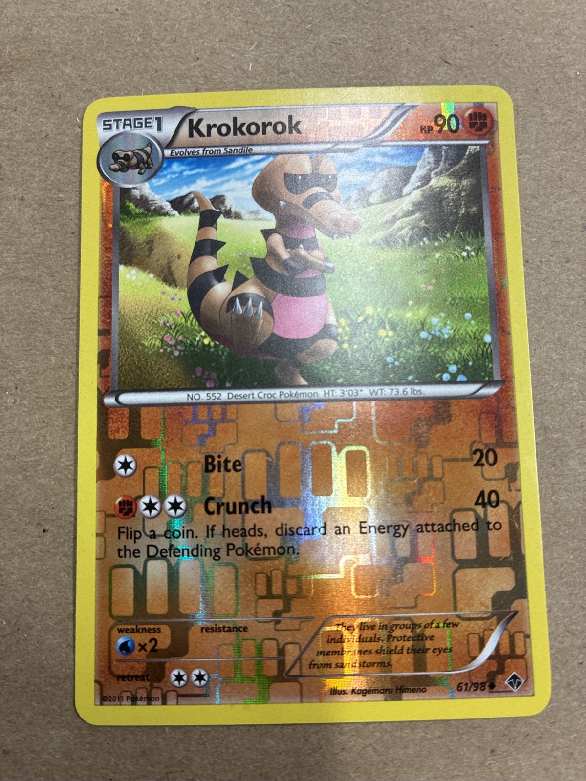 Krokorok 61/98 Emerging Powers Reverse Holo