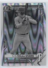 2021 Bowman Draft Chrome Black & White RayWave Refractor Jordan Viars 08jp