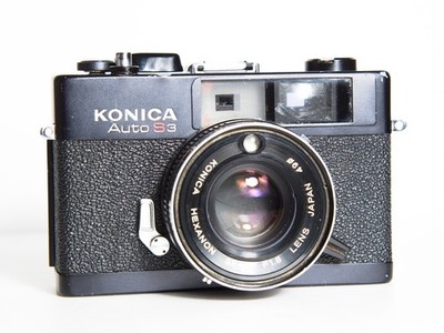 Konica Auto S3 Rangefinder Camera Hexanon 38mm f1.8 Black - TESTED (Read)