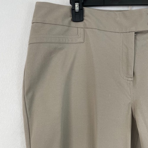 Alfani Woman Capri Tummy Control Pants Size 18W Beige Cotton Blend Strech - 第 10/11 張圖片
