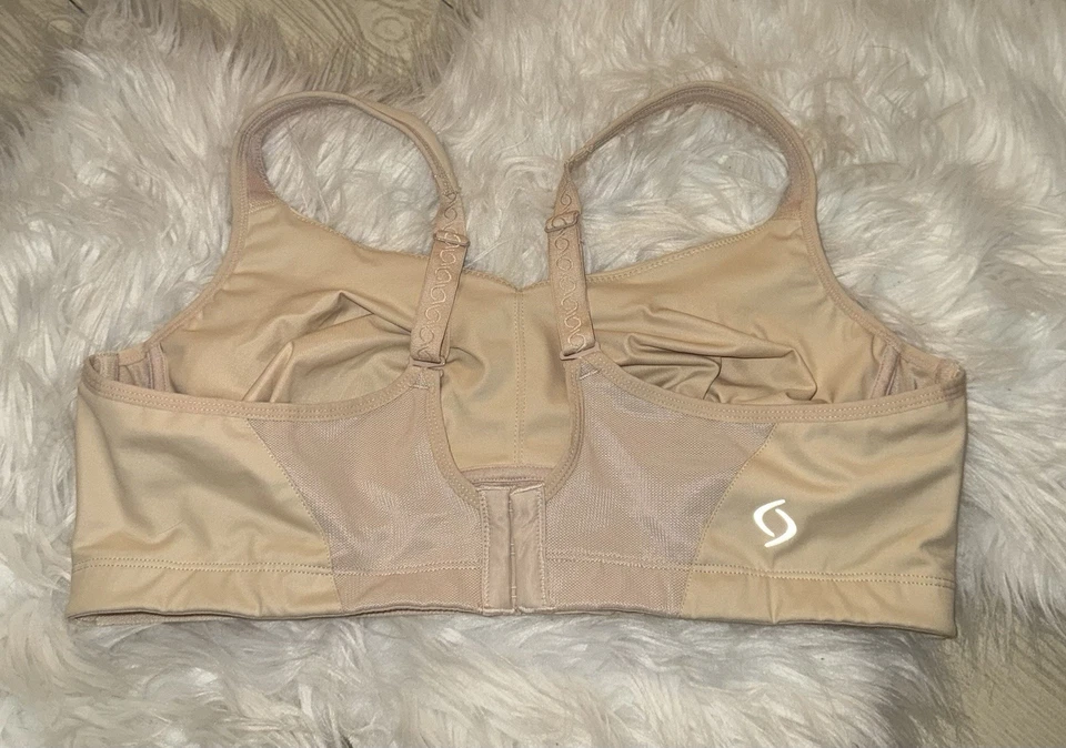 Moving Comfort 300125 Iris Sports Bra Wire Free Womens XL 38CD-40C Beige - Image 4 of 4
