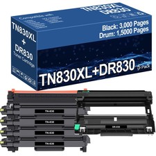 TN830XL Black Toner DR830 Drum Compatible for Brother HL-L2420DW MFC-L2820DW