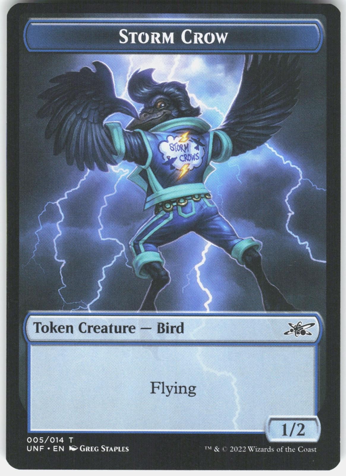 Storm Crow Token 5 Token Unfinity Magic: The Gathering Lightly Played